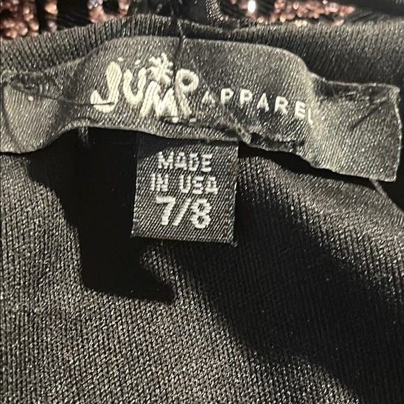 Jump Elegant Black and Bronze glittery formal Dress - stunning-Sz 7/8 - Picture 2 of 13